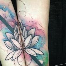 Tattoos - Lotus Geometric Design - 116234